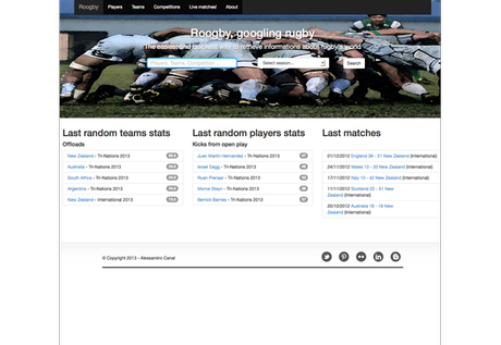 Un nuovo sito per cercare informazioni sul rugby