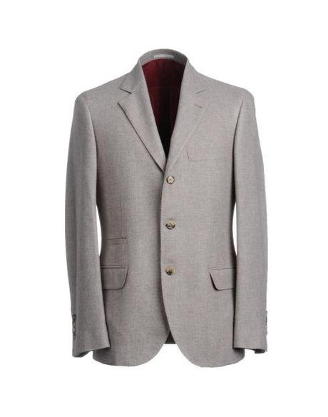 Gesù esiste e viaggia in metro insieme a noi BRUNELLO CUCINELLI. Giacca grigia uomo, giacca grigio chiaro, yooxa