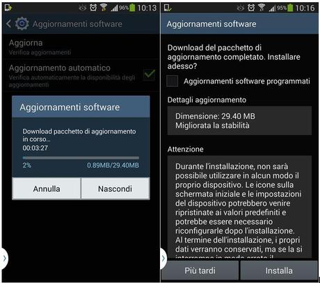 Samsung Galaxy Note nuovo aggiornamento N9005XXUBMJ2 più stabilità ?