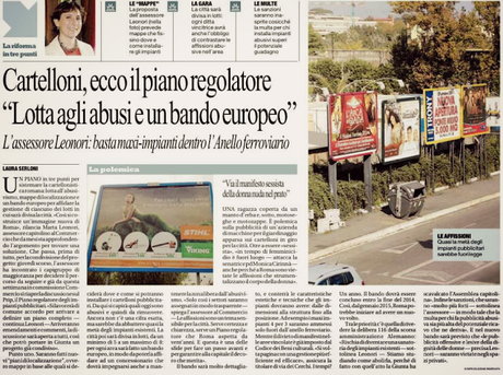 IL PUGNO DI FERRO DELLA LEONORI CONTRO I CARTELLONARI: NIENTE PIU' ZUPPA ROMANA? IL PUGNO DI FERRO DELLA LEONORI CONTRO I CARTELLONARI: NIENTE PIU' ZUPPA ROMANA?