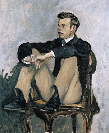 P.A. Renoir ritratto da Frédéric Bazille con cui divideva lo studio parigino.