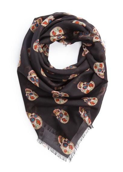 10 sciarpe che avrei voluto avere mango-skulls-scarf