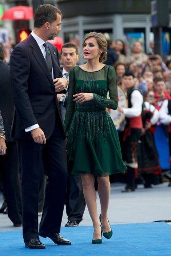 Gli outfits di Letizia Ortiz ai Premi Principe delle Asturie, fedeli a Felipe Varela