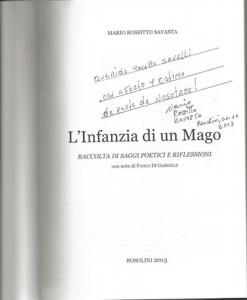 “L’infanzia di un mago”, libro di Mario Rossitto Savasta: una raccolta di saggi poetici e riflessioni