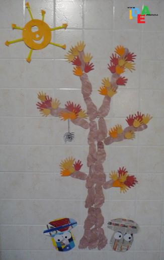 progettoautunno2 LA NOSTRA PARETE DECORATA D’AUTUNNO