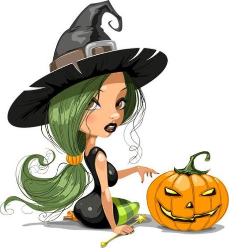 Pretty-Witch-with-Halloween-Vector-Illustration-2