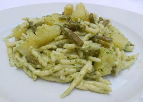 Trofie al pesto, patate e fagiolini