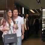 Lionel Messi con la fidanzata Antonella Roccuzzo