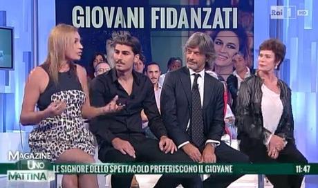 LORY DEL SANTO E MARCO CUCOLO INNAMORATI RAIUNO UNOMATTINA MAGAZINE GOSSIP 2013