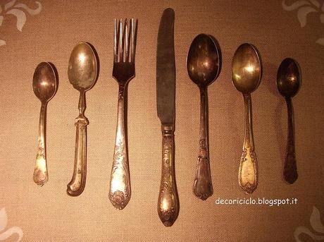 Quadro 3D fatto con le posate spaiate della mia nonna quadro 3D posate 2