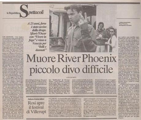 notizie morte river phoenix