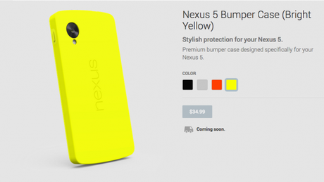 nexus 5 bumper Arriva il Nexus 5 anche in Italia, parte da 350€ e spedizioni dal 4 Novembre