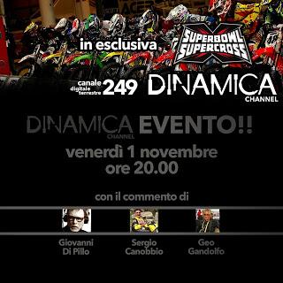 Questa sera torna a Genova il Superbowl of Supercross  LIVE  su  Dinamica Channel (Can.249 DTT)
