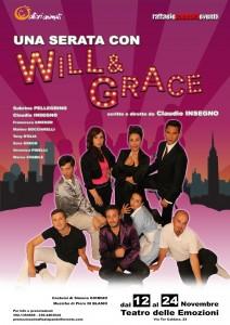 “Una serata con Will e Grace” di Claudio Insegno: dal 12 al 24 novembre 2013, Roma