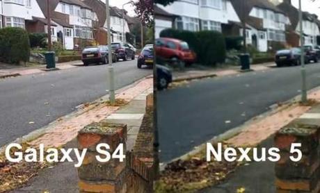 Confronto Come fa i video a 1080p il Google Nexus 5 e il Samsung Galaxy S4