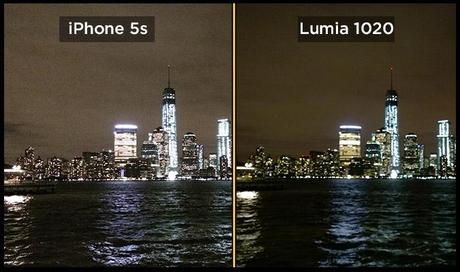 lumia 1020 iphone 5s manhattan night Confronto fotografico tra iPhone 5s e Nokia Lumia 1020: chi scatta meglio le foto?