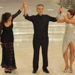 “Ballando”: Bocelli e la moglie, il valzer di Gabriella Pession e Roberto Imperatori