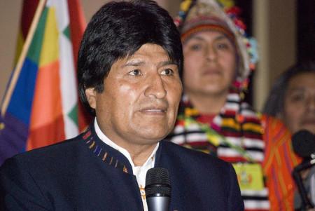 Evo Morales, presidente della Bolivia