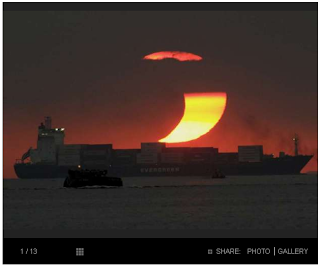 Fotografie e video dell'eclissi solare ibrida del 3 novembre 2013