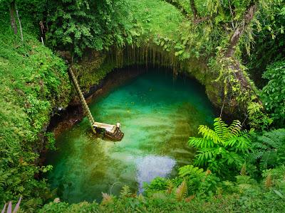 Una piscina naturale nel Pacifico
