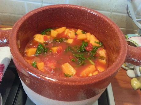 Gnocchi con cime pomodoro e zucca