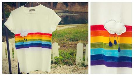 UNO SGUARDO CREATIVO SULLA QUOTIDIANITÀ: VOILÀ HANDMADE Voilà Handmade - t-shirt arcobaleno