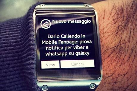 Galaxy Gear come ricevere le notifiche WatsApp sullo smartwatch Samsung