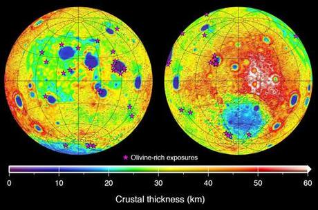 NASA GRAIL Moon topography