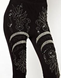 Asos leggings glitter particolare