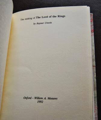 The Making of The Lord of the Rings di Rayner Unwin, 1 delle 12 copie