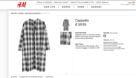 Lo vogliamo Oversize, il cappotto.