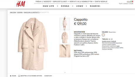 Lo vogliamo Oversize, il cappotto.