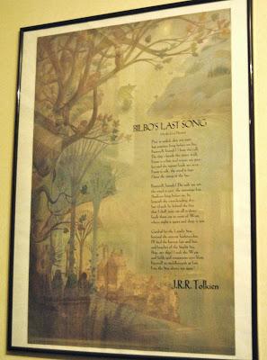 Bilbo's Last Song, poster originale 1977 illustrato da Pauline Baynes Bilbo's Last Song, poster originale 1977 illustrato da Pauline Baynes