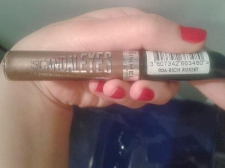 Recensione rimmel scandaleyes eye shadow paint ombretto liquido numero 006 rich russet Recensione rimmel scandaleyes eye shadow paint ombretto liquido numero 006 rich russet