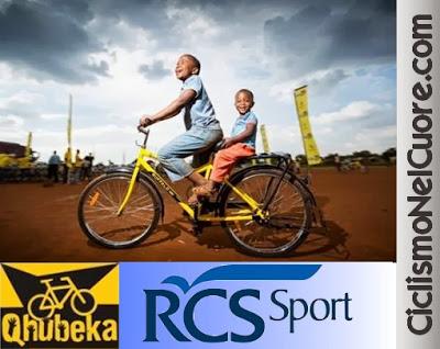 Qhubeka-Rcs, donate 58 biciclette a bambini sudafricani