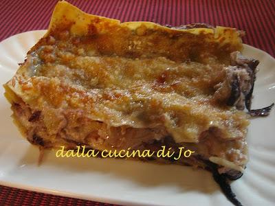 Lasagne vegetariane con radicchio e ricotta Lasagne vegetariane con radicchio e ricotta