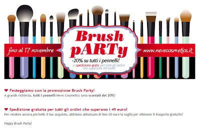 Nuovi pennelli Glossy Artist + Brush Party fino al 17 novembre 2013