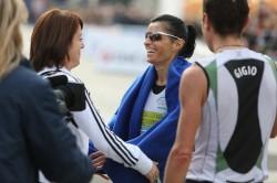Patrick Terer e Ivana Iozzia i vincitori della Turin Marathon 2013 tizia vincitrice