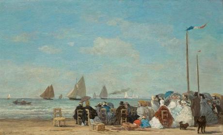 Boudin_Eugene_Spiaggia di Trouville_1863_Washington_National Gallery