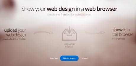 website mockup browser