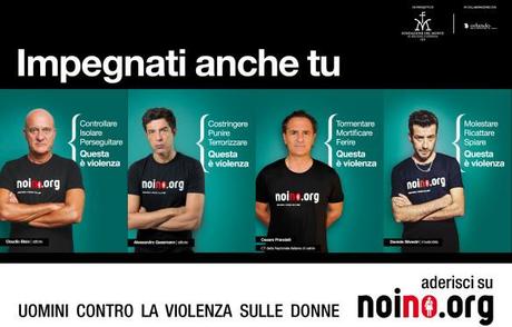 campagna noi no contro la violenza sulle donne i testimonial