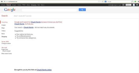 google non può trovare chuck norris