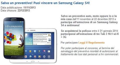 ConcorsoGenialloyd Nuovo concorso Genialloyd: in palio un Samsung Galaxy S4 e tre Galaxy Tab