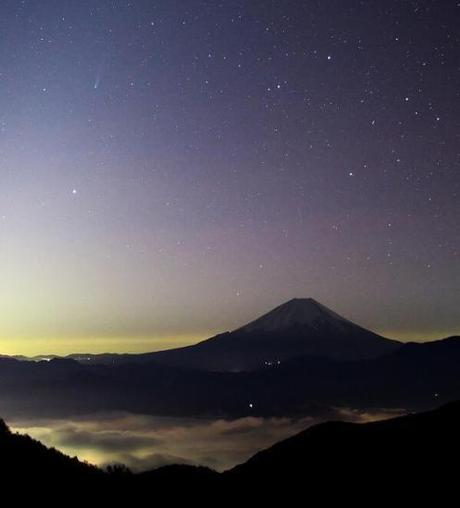Comet ISON and Mt Fuji -Cochrane