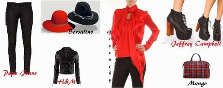 OUTFIT - RED&BLACK