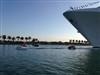 MSC Divina debutta a Miami in grande stile scortata, da 4 Fiat 500