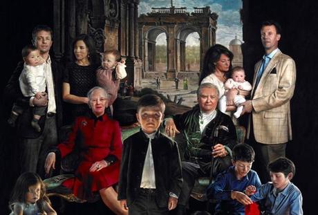 Ritratto dei reali di Danimarca bocciato in Rete: “Sembrano la Famiglia Addams”