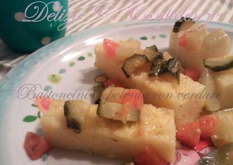 Bastoncini di polenta con verdure