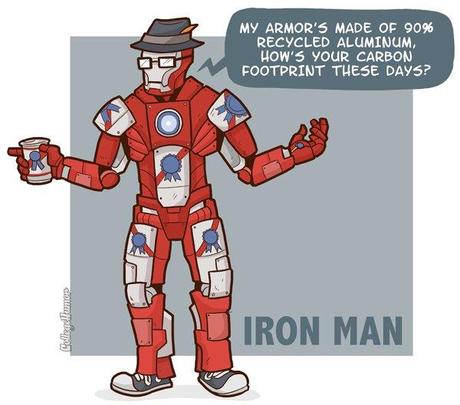 Hipster Superheroes Iron Man