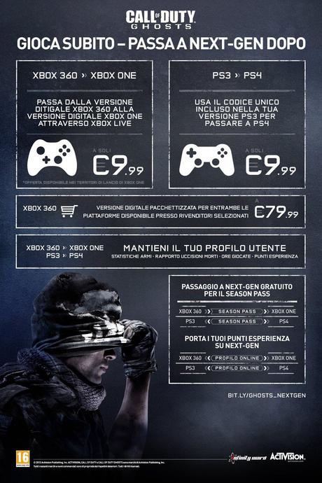 Call of Duty: Ghosts - Un'interessante infografica con i dettagli del passaggio a next gen Call of Duty: Ghosts - Un'interessante infografica con i dettagli del passaggio a next gen